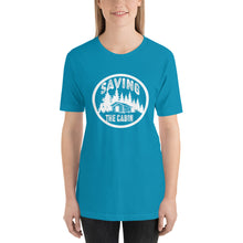 Load image into Gallery viewer, Saving The Cabin White Unisex t-shirt
