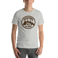 Load image into Gallery viewer, Saving the Cabin Brown Font Unisex t-shirt