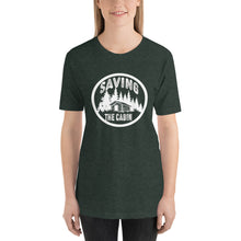 Load image into Gallery viewer, Saving The Cabin White Unisex t-shirt