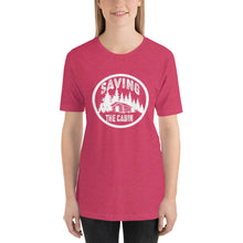 Load image into Gallery viewer, Saving The Cabin White Unisex t-shirt