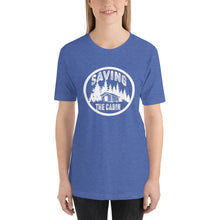 Load image into Gallery viewer, Saving The Cabin White Unisex t-shirt