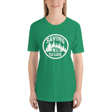 Load image into Gallery viewer, Saving The Cabin White Unisex t-shirt