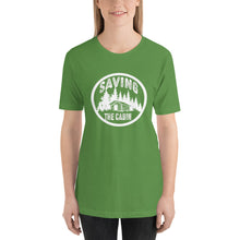 Load image into Gallery viewer, Saving The Cabin White Unisex t-shirt