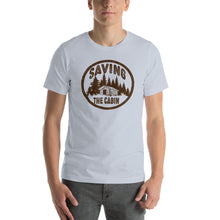 Load image into Gallery viewer, Saving the Cabin Brown Font Unisex t-shirt