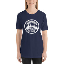 Load image into Gallery viewer, Saving The Cabin White Unisex t-shirt