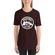 Load image into Gallery viewer, Saving The Cabin White Unisex t-shirt