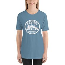Load image into Gallery viewer, Saving The Cabin White Unisex t-shirt