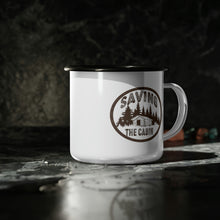 Load image into Gallery viewer, Saving the Cabin Enamel Camp Cup