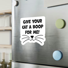 Load image into Gallery viewer, Give Your Cat A Boop For Me, Kiss-Cut Vinyl Decals