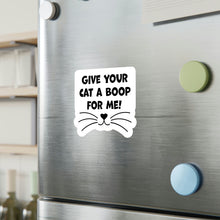 Load image into Gallery viewer, Give Your Cat A Boop For Me, Kiss-Cut Vinyl Decals