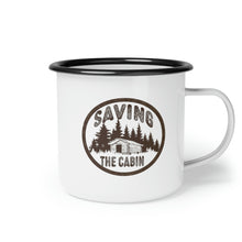 Load image into Gallery viewer, Saving the Cabin Enamel Camp Cup