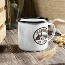 Load image into Gallery viewer, Saving the Cabin Enamel Camp Cup