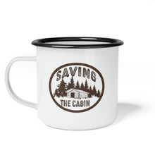 Load image into Gallery viewer, Saving the Cabin Enamel Camp Cup