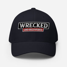 Load image into Gallery viewer, Wrecked & Recovered Text Structured Twill Cap
