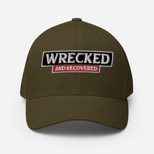 Load image into Gallery viewer, Wrecked & Recovered Text Structured Twill Cap
