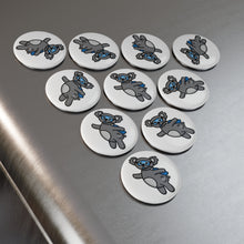 Load image into Gallery viewer, Koala Button Magnet, Round (1 & 10 pcs)