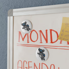 Load image into Gallery viewer, Koala Button Magnet, Round (1 & 10 pcs)