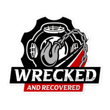 Load image into Gallery viewer, Wrecked & Recovered Bubble-free stickers