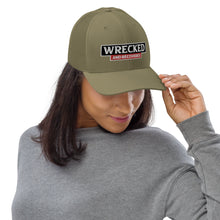Load image into Gallery viewer, Wrecked & Recovered Text Trucker Cap
