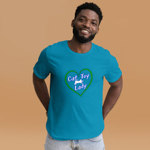 Load image into Gallery viewer, Heart Cat Toy Lady Unisex t-shirt