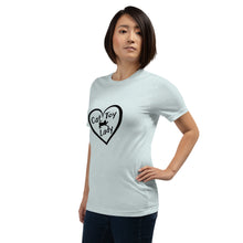 Load image into Gallery viewer, Heart Cat Toy Lady Black Unisex t-shirt