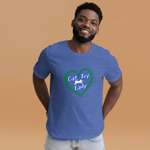 Load image into Gallery viewer, Heart Cat Toy Lady Unisex t-shirt