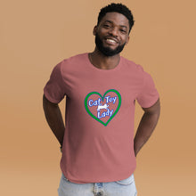 Load image into Gallery viewer, Heart Cat Toy Lady Unisex t-shirt