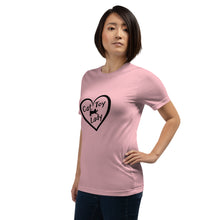 Load image into Gallery viewer, Heart Cat Toy Lady Black Unisex t-shirt