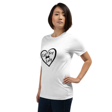 Load image into Gallery viewer, Heart Cat Toy Lady Black Unisex t-shirt