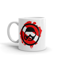 Load image into Gallery viewer, NUG Splatter Dive Flag White Glossy Mug