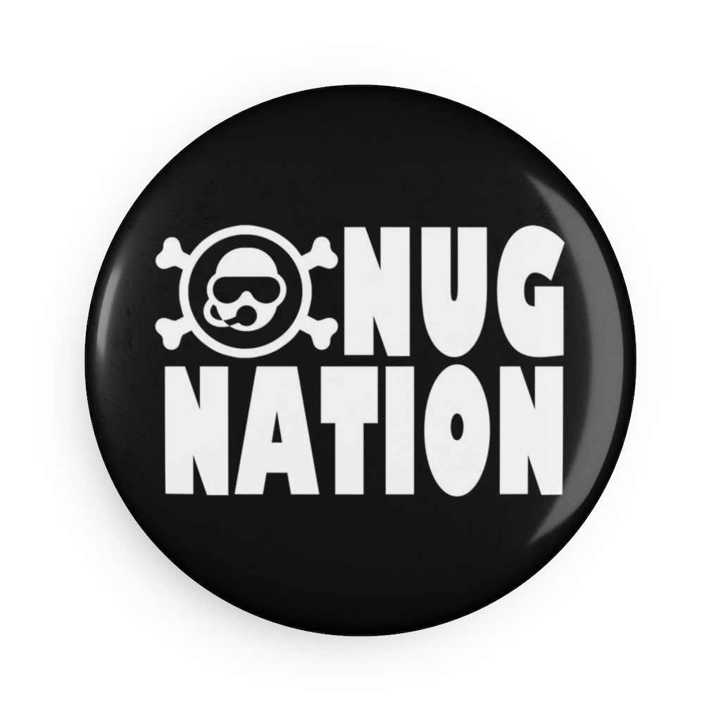 Nug Nation Button Magnet, Round (1 & 10 pcs)