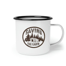 Load image into Gallery viewer, Saving the Cabin Enamel Camp Cup
