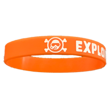 Load image into Gallery viewer, Exploring with Nug Rubber Bracelet- Orange
