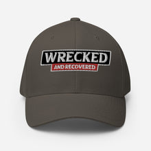 Load image into Gallery viewer, Wrecked &amp; Recovered Text Structured Twill Cap
