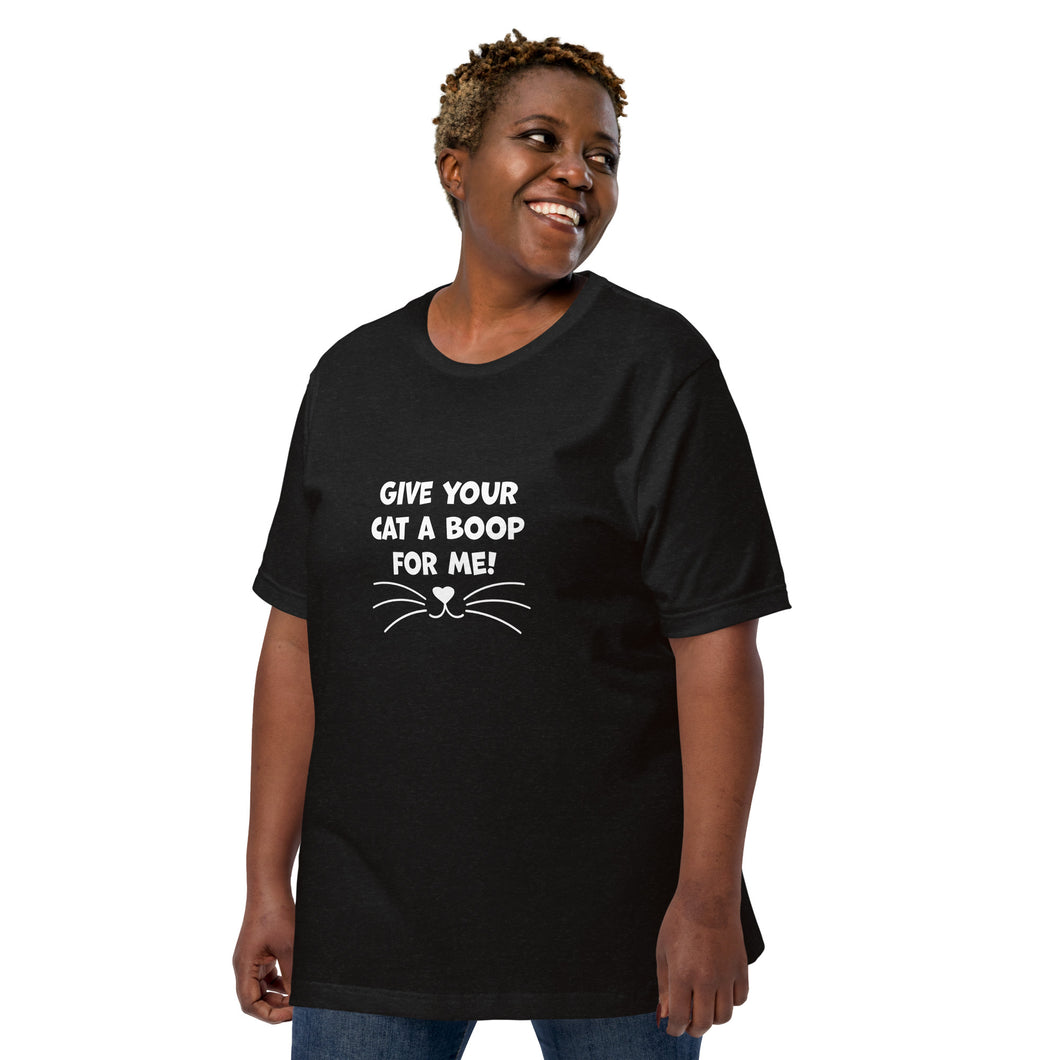 Give Your Cat A Boop For Me Unisex t-shirt