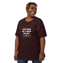 Load image into Gallery viewer, Give Your Cat A Boop For Me Unisex t-shirt
